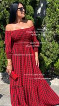 Vestido xadrez manga longa plus size feminino ajustável ao corpo adulto festa junina Vestido xadrez manga longa plus size feminino ajustável ao corpo adulto festa junina