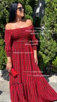 Vestido xadrez manga longa plus size feminino ajustável ao corpo adulto festa junina