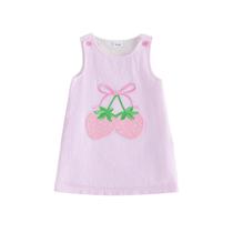 Vestido XRTBMN Toddler Girl Strawberry Summer 18-24 meses rosa Vestido XRTBMN Toddler Girl Strawberry Summer 18-24 meses rosa