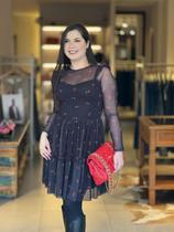 Vestido yasmin tule preto