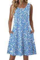 Vestido Zeagoo 2026 Mini Floral Sem Manga Casual