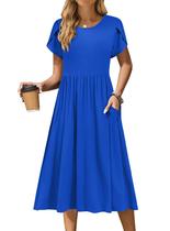 Vestido Zeagoo na altura do joelho Aline Midi Summer para mulheres