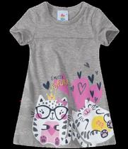 Vestido Zig Zig Zaa. Cinza P