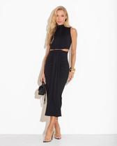 Vestido Zira Midi Em Malha Preto