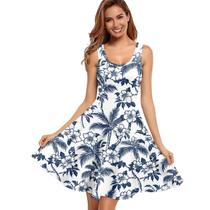 Vestido ZWPINITUP Hawaiian Flower Palm Tree 2026 para mulheres 4GG Vestido ZWPINITUP Hawaiian Flower Palm Tree 2026 para mulheres 4GG