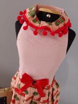 VestidoPet melancia poá tam 4 VestidoPet melancia poá tam 4