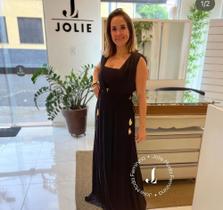 Vestidos com detalhes Dourado, croped, na cor preta tamanho M, de amarrar na cintura