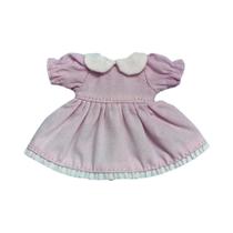 Vestidos Com Mangas Bufantes E Saia Em Xadrez, Roupas DIY Para Bonecas 1/11 OB11 1/12 BJD, Trajes De