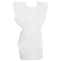 Vestidos de exame de pacientes McKesson descartáveis brancos, 50 unidades