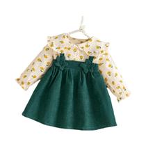 Vestidos De Manga Longa Com Estampa Floral Para Bebês Meninas, Roupas Adoráveis De Princesa Vestidos De Manga Longa Com Estampa Floral Para Bebês Meninas, Roupas Adoráveis De Princesa