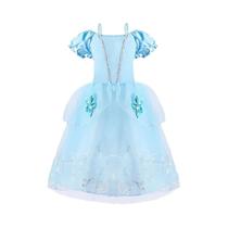 Vestidos de Princesa para Meninas - Rapunzel, Cinderela, Bela - Festa de Aniversário e Halloween