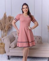 Vestidos Midi Feminino Evangélicos Lindo Godê Rodado Social Festas Igreja