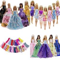 Vestidos Para Bonecas - Compatíveis com as Marcas Barbie Frozen e Cinderela