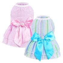 Vestidos para cães mifengda, 2 peças de laço para cachorros pequenos Vestidos para cães mifengda, 2 peças de laço para cachorros pequenos