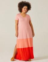 Vestilo Tricolor Longo com Fenda em Viscose Stretch Conforto com Abertura na Lateral - Malwee