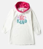 Vestindo Infantil Manga Longa Com Capuz Laluna Branco
