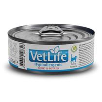 Vet Life Hypoallergenic Pork & Potato Ração Úmida p/ Gatos 85g - 1 un Vet Life Hypoallergenic Pork & Potato Ração Úmida p/ Gatos 85g - 1 un