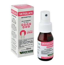 Vetiolate Antisséptico Tópico 30ml para Cães e Gatos - Biofarm