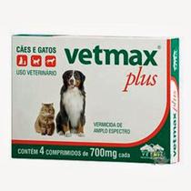 VETMAX - cartela com 4 comprimidos - Vetnil VETMAX - cartela com 4 comprimidos - Vetnil