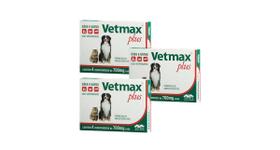 Vetmax Plus 700mg Vetnil 4 comp. Cães e Gatos Kit com 3