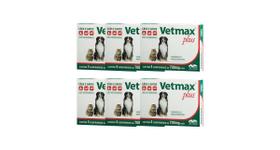 Vetmax Plus 700mg Vetnil 4 comp. Cães e Gatos Kit com 6