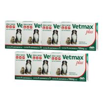 Vetmax Plus 700mg Vetnil 4 comp. Cães e Gatos Kit com 7