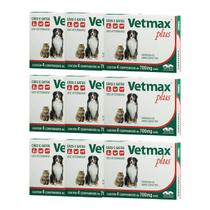 Vetmax Plus 700mg Vetnil 4 comp. Cães e Gatos Kit com 9