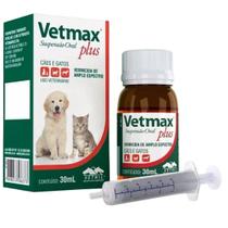 Vetmax Plus Suspensão Vermifugo - Vetnil Cães Gatos 30ml