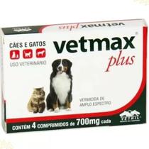 Vetmax Plus Vermífugo Caes E Gatos Original 4 Comprimidos Vetnil Vetmax Plus Vermífugo Caes E Gatos Original 4 Comprimidos Vetnil