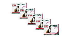Vetmax Plus Vermifugo Para Cães 10kg 4 Comprimidos - 5 unid - Vetnil