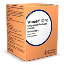 Vetmedin 1,25mg Para Cães - 50 Comprimidos Mastigáveis