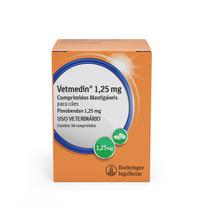 Vetmedin Mastigavel Para Caes 1,25mg C/ 50 Comprimidos - Boehringer Ingelheim