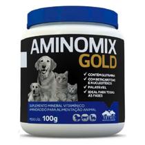 Vetnil Aminomix Gold 100g Suplemento Premium Vitaminas Cães Gatos Performance Vetnil Aminomix Gold 100g Suplemento Premium Vitaminas Cães Gatos Performance
