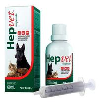 Vetnil Suplementação Hepvet Suspensão 60ml Cachorros/gatos Vetnil Suplementação Hepvet Suspensão 60ml Cachorros/gatos