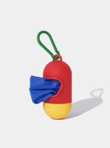 Vetreska - Conjunto de sacos e dispensador de cocô Chroma - Vermelho