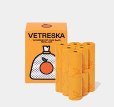 VETRESKA Tangerine Pet Poop Bags Refill Set (12 Rolls) VETRESKA Tangerine Pet Poop Bags Refill Set (12 Rolls)
