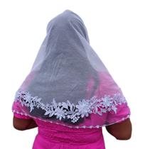 Véu Adulto Ccb Bico Renda E Aplicação - Cecilia