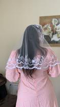 Véu Bordado CCB -Tule francês