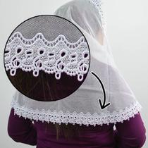 Véu Ccb Adulto Com Renda Musical Organista Congregação Cristã (mod. Amanda)