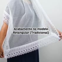 Véu Ccb Adulto Com Renda Musical Organista Congregação Cristã (modelo Cris)