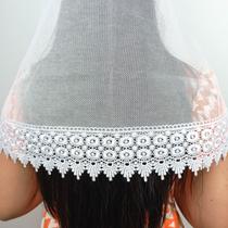 Véu Ccb Adulto Congregação Cristã Renda Guipir Larga (Patrícia)