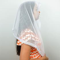 Véu Ccb Adulto Renda Guipir Congregação Cristã no Brasil (modelo Bianca)