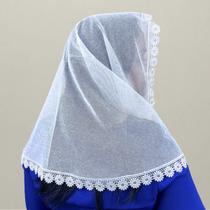 Véu Ccb Adulto Renda Guipir Floral Tule Filó Algodão (modelo Daniele)