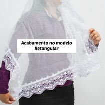 Véu Ccb Adulto Renda Guipir Larga Com Aplique Floral (Mariana) Véu Ccb Adulto Renda Guipir Larga Com Aplique Floral (Mariana)