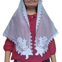 Véu Ccb Aplicação nas pontas Redondo ou Retangular Adulto