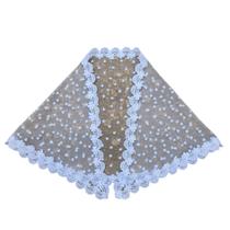 Véu CCB Bebê Tule Poá Coração 0 a 3 Anos