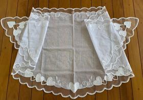 Véu Ccb bordado de Corações