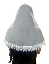 Véu CCB com Renda Guippir com Porta Véu incluso