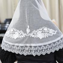 Véu Ccb Congregação Cristã Organista Renda Musical Aplique Clave De Sol (Nicole)