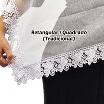 Véu Ccb Congregação Cristã Renda Guipir Floral Adulto (modelo Evelyn)